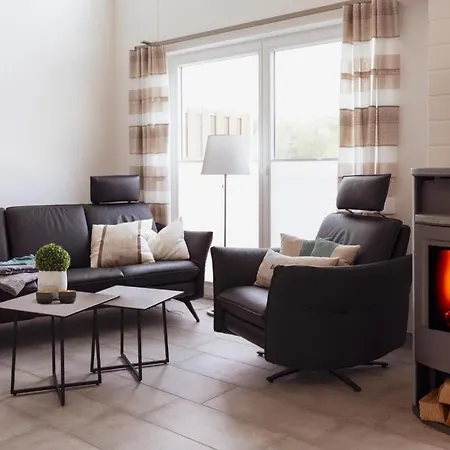 Tatil Evi Haus Norwald - Tolles Direkt Am Fuer Bis Zu 4 Personen Mit Sauna Und Kaminofen - Haustiere Herzlich Willkommen Nordhorn